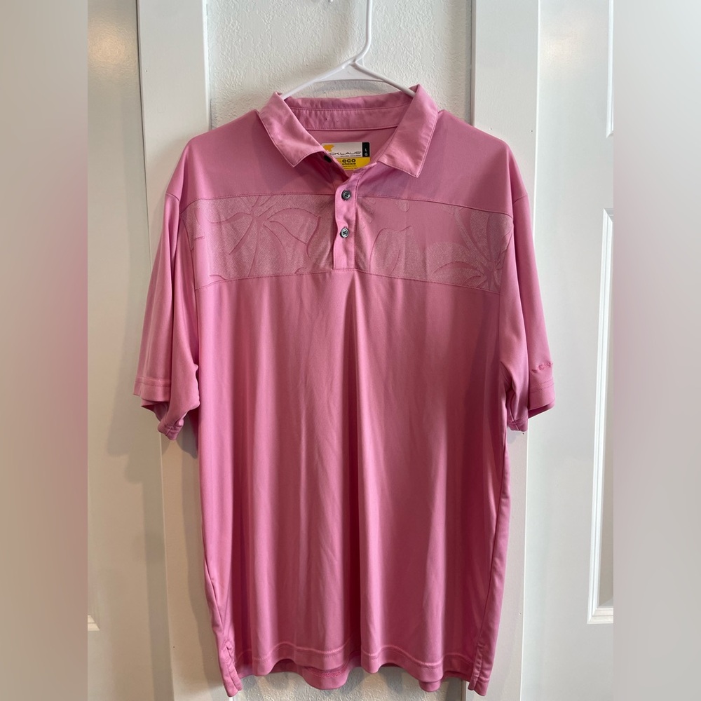 Nicklaus Men's Pink Polo Shirt
